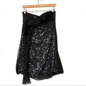Ya Los Angeles Dress M 8 Black Sequin Strapless Party NEW 3 for $30 Bundle